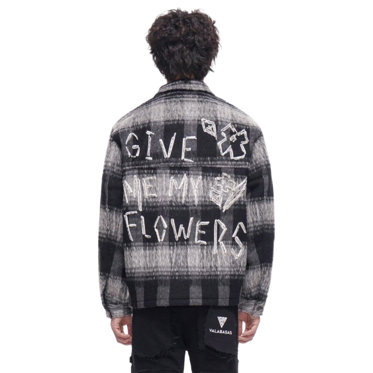 VALABASAS BLACK GARLAND WOVEN JACKET