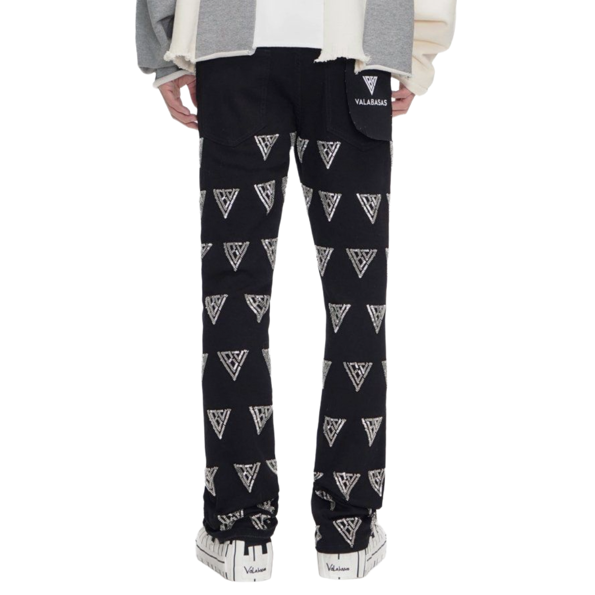 VALABASAS 'CODE' STACKED - BLACK