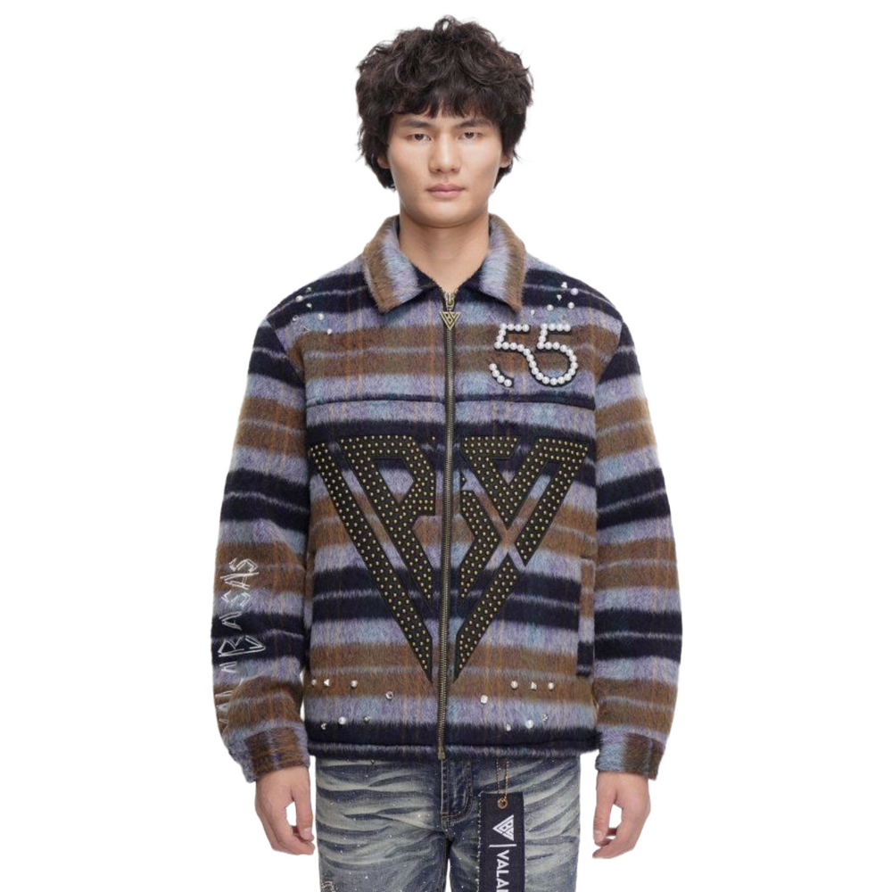 VALABASAS BROWN GARLAND WOVEN JACKET