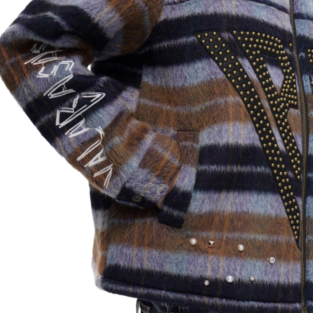 VALABASAS BROWN GARLAND WOVEN JACKET