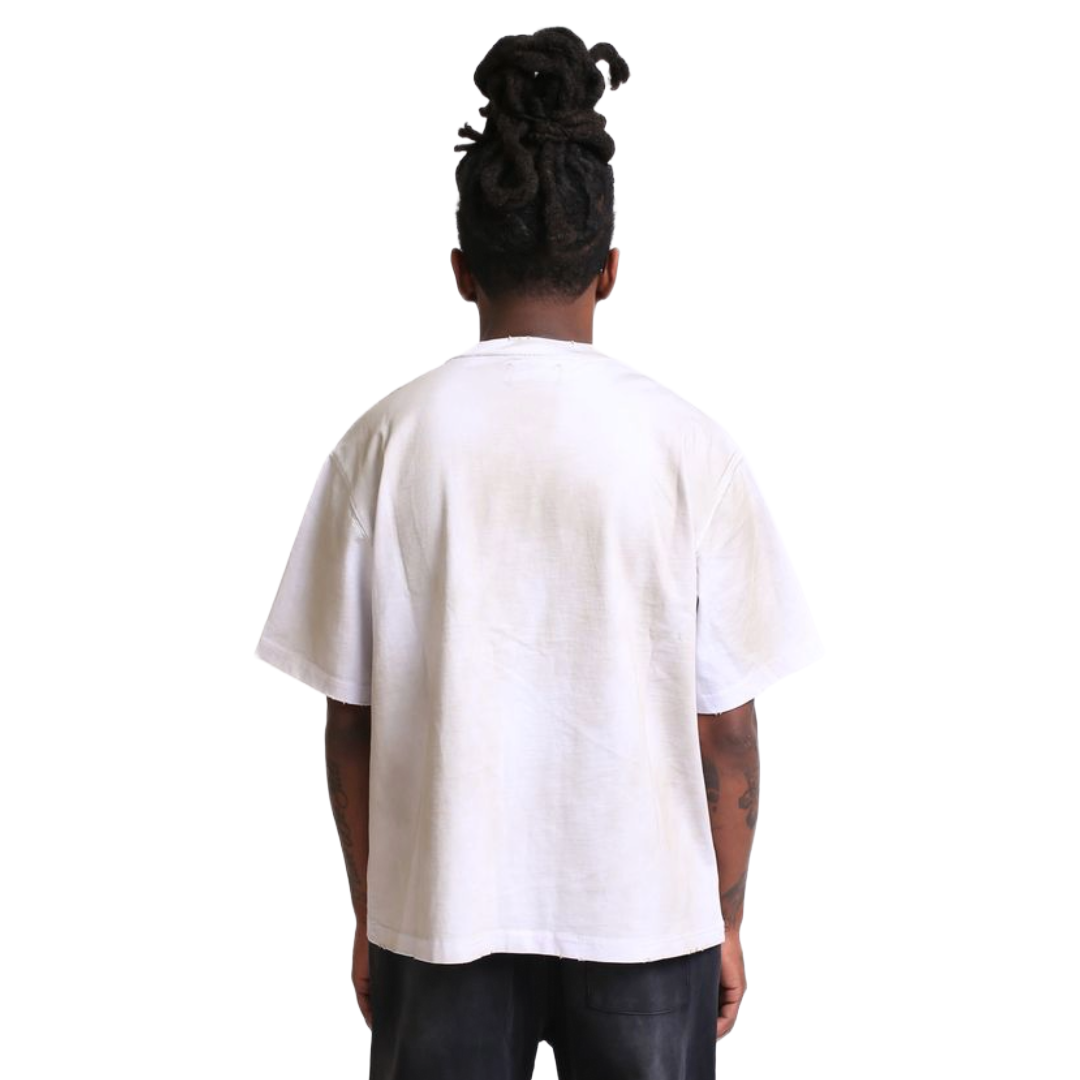 EOA 'COLLAGE' TEE - WHT/RED