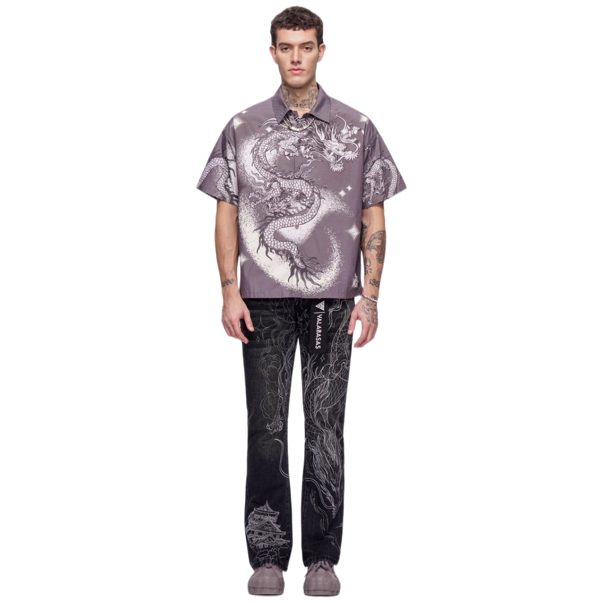 VALABASAS "NORIKU" BUTTON DOWN - GREY