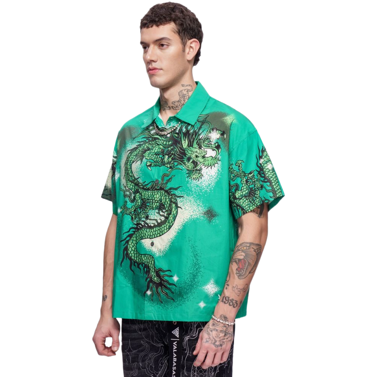 VALABASAS "NORIKU" BUTTON DOWN - GREEN