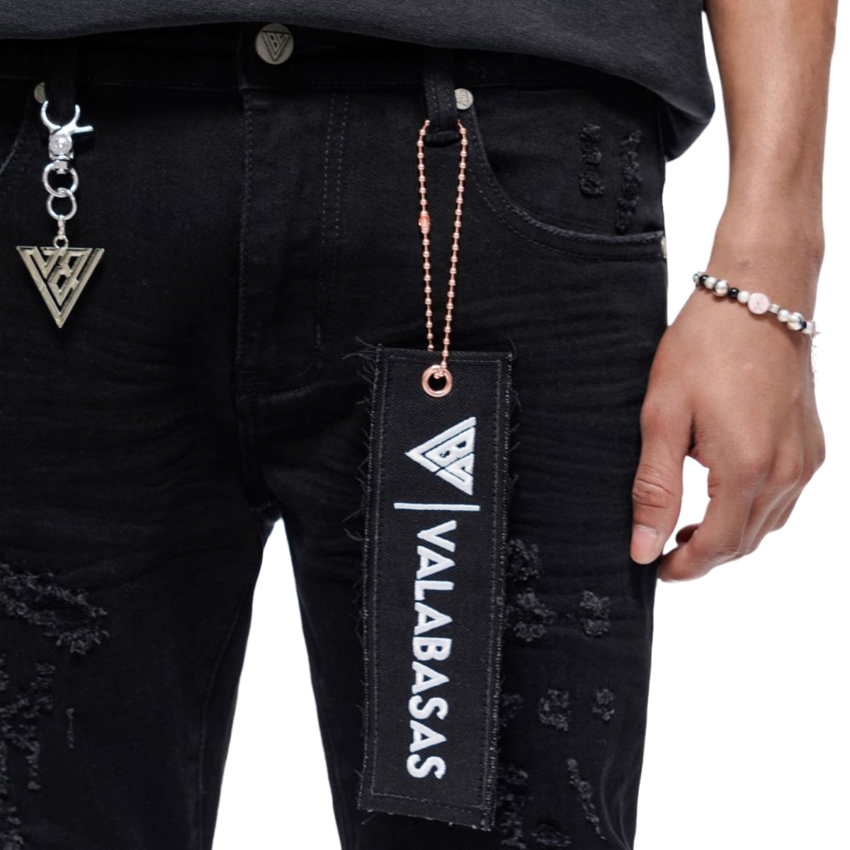 VALABASAS "LEADER" SKINNY DENIM (JET BLACK)