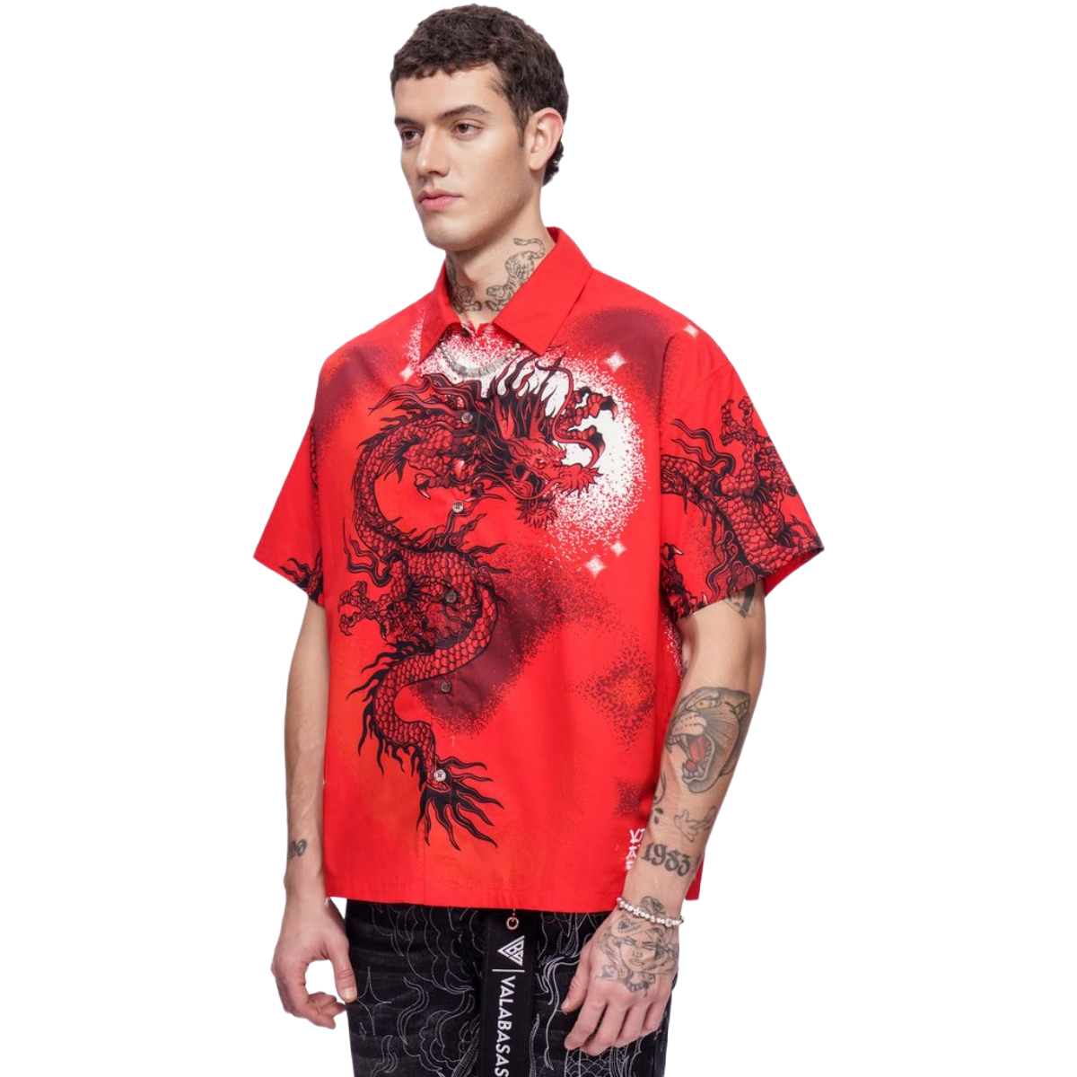 VALABASAS "NORIKU" BUTTON DOWN - RED