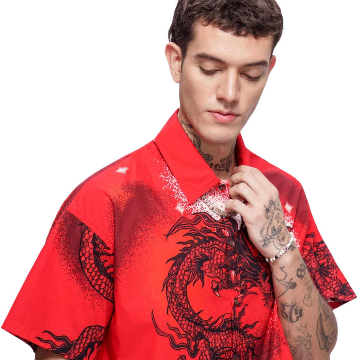 VALABASAS "NORIKU" BUTTON DOWN - RED