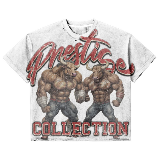 PRESTIGE RHINESTONE BULLS TEE