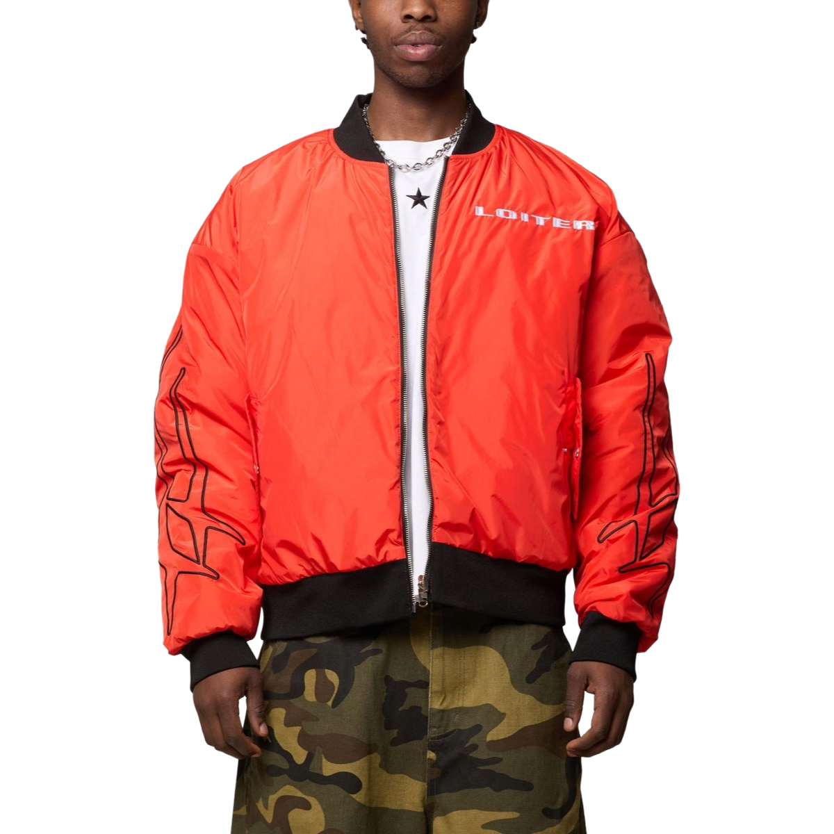 LOITER CYBER REVERSIBLE BOMBER JACKET