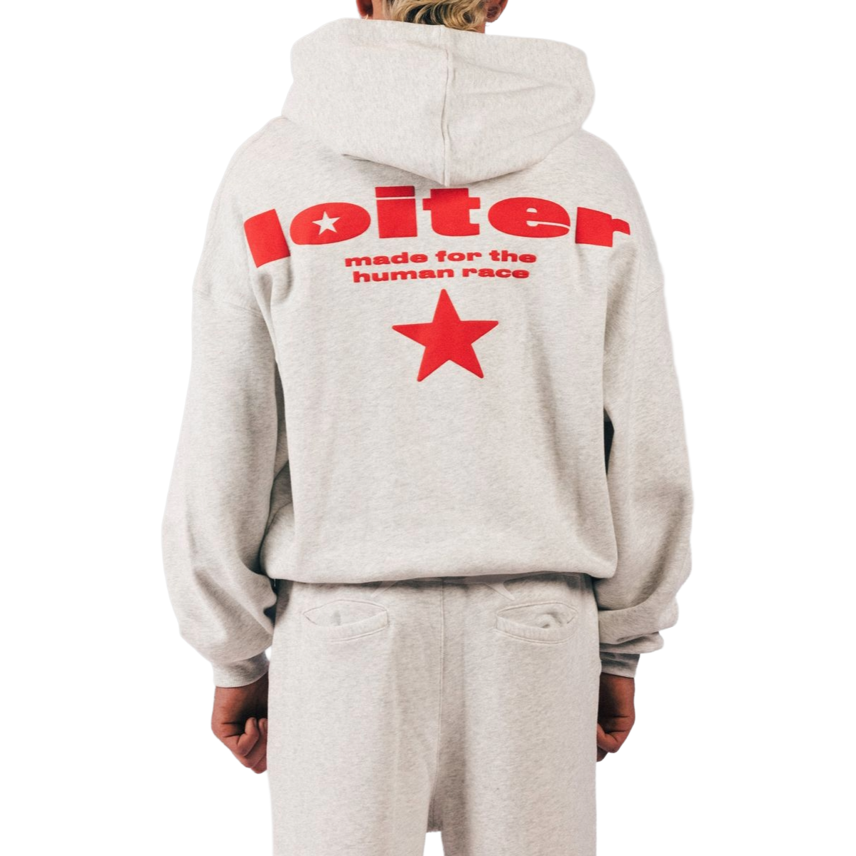 LOITER CELESTIAL FULL-ZIP HOODIE - GREY