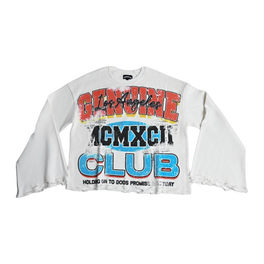 TGC HEAVY DISTRESSED THERMAL - WHITE