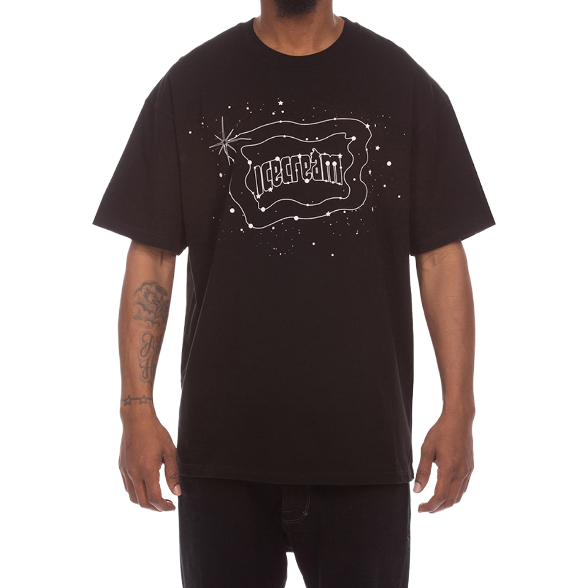 IC STAR GAZING SS TEE (BLACK)