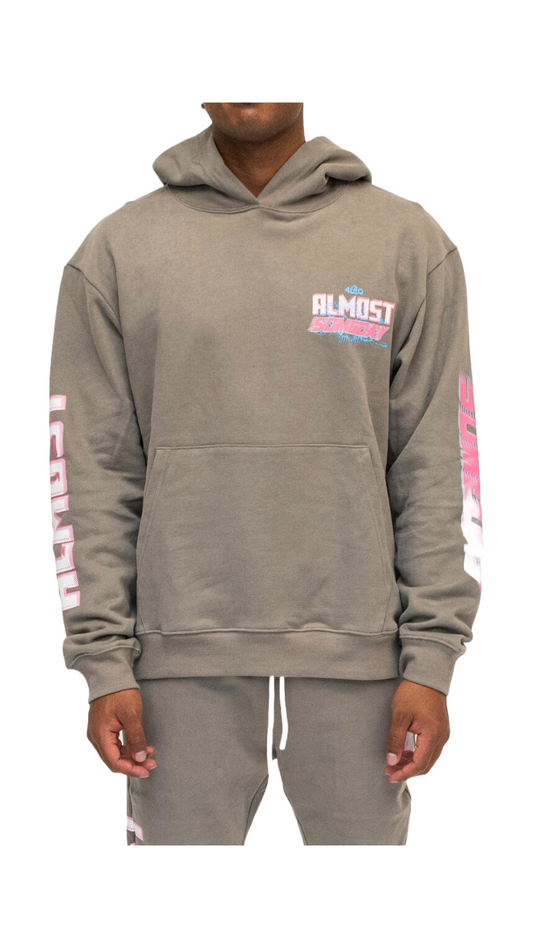 ALMOST SOMEDAY LO-FI HOODIE (GREY)