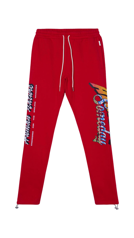 ALMOST SOMEDAY HUMAN NATURE SWEATPANT (RED)