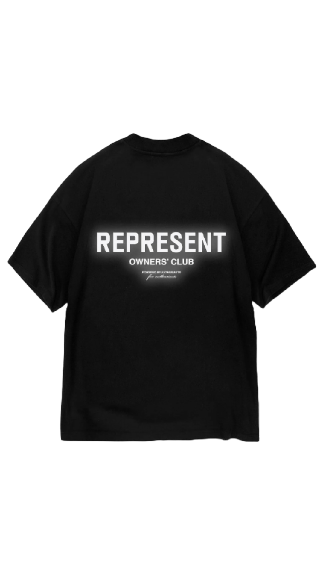 REPRESENT OWNERS CLUB T-SHIRT - BLACK REFLECTIVE