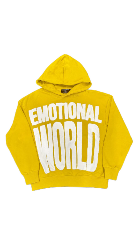 MIXED EMOTIONS YELLOW "EMOTIONAL" HOODIE