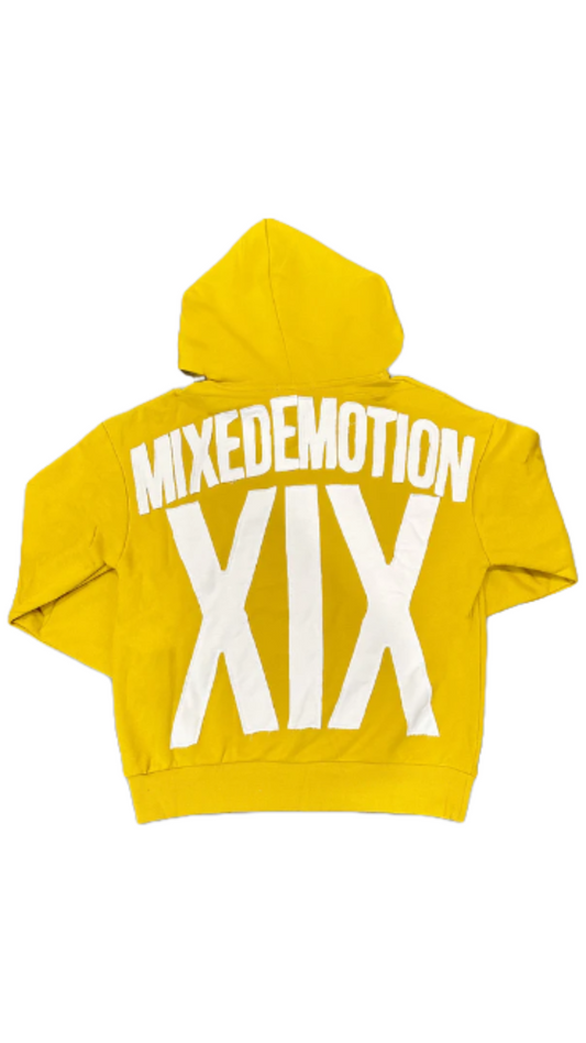 MIXED EMOTIONS YELLOW "EMOTIONAL" HOODIE