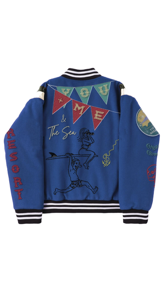 LIFTED ANCHORS LOVERS SURF CLUB VARSITY (BLUE)