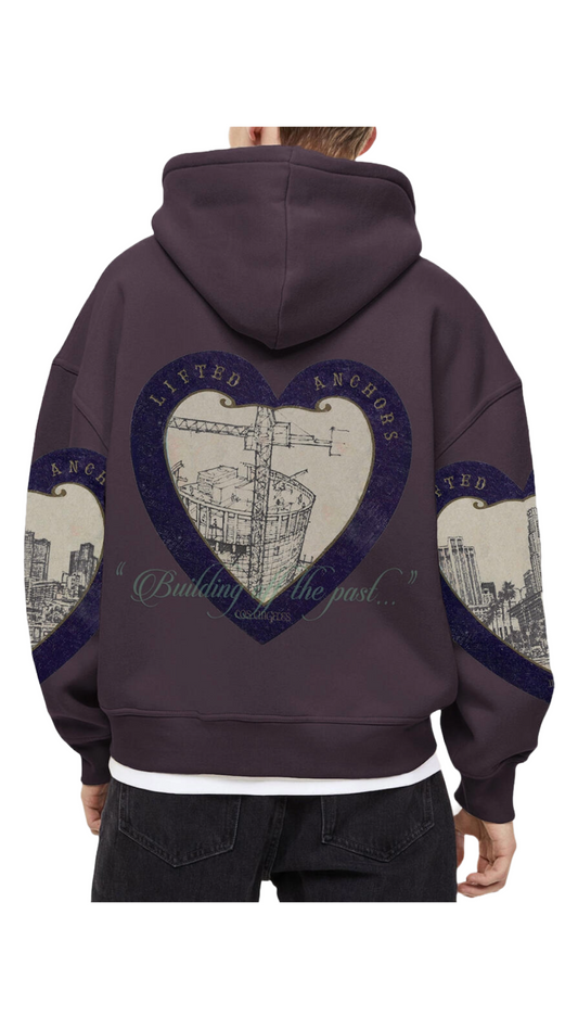 LIFTED ANCHORS FOR THE FUTURE HOODIE (VIOLA)
