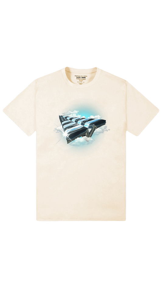 ABOVE THE CLOUDS TEE CREAM