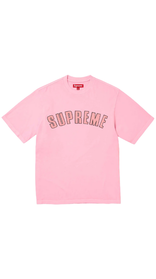 SUPREME PINK CRACKED ARC S/S TOP