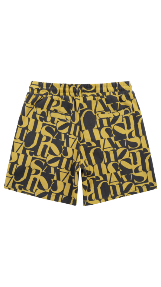 ALMOST SOMEDAY YLW "HARMONY" TERRY SHORTS