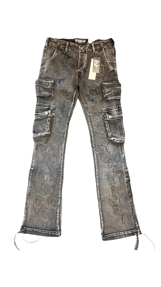 TRNCHS "REPETITION"STACKED JEANS