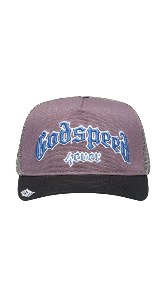 GODSPEED FOREVER TRUCKER HAT (GREY/BLUE)