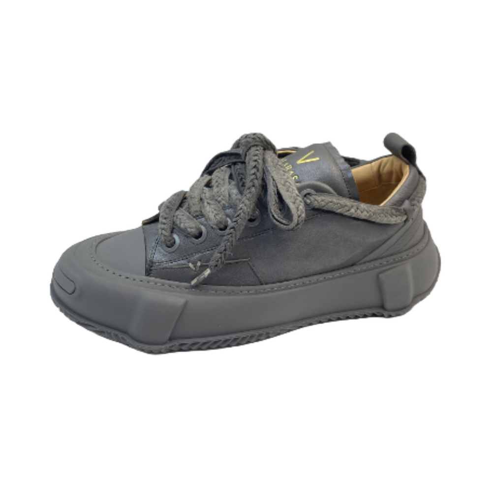 VALABASAS "VISION" GRAY LEATHER LOW TOP