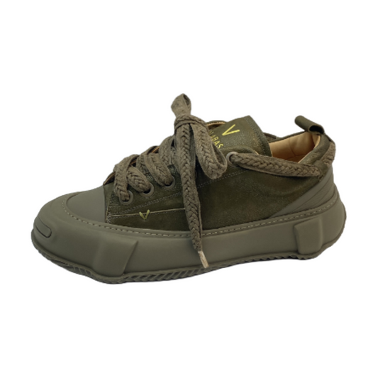 VALABASAS "VISION" GREEN LEATHER LOW TOP