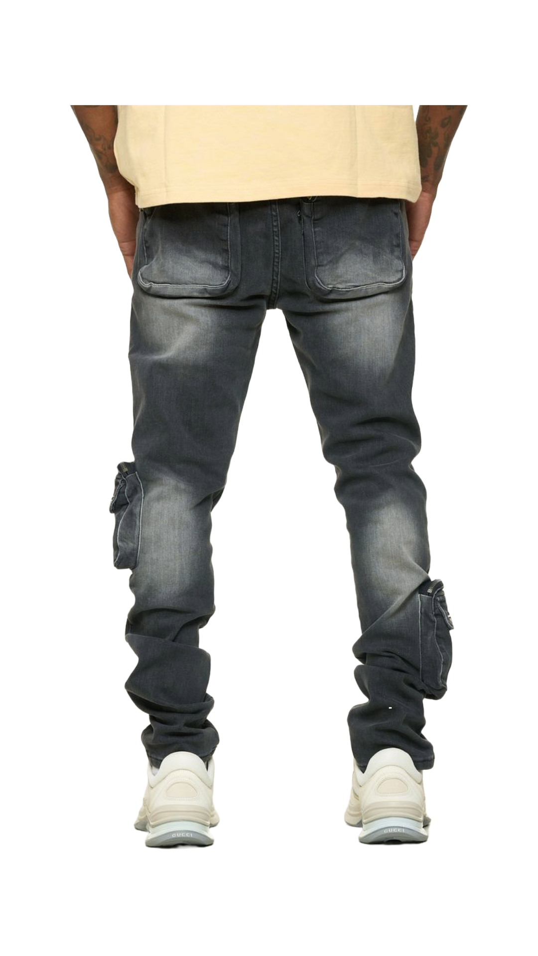 PHEELINGS "LUCID DREAMS" BLACK CARGO SKINNY DENIM