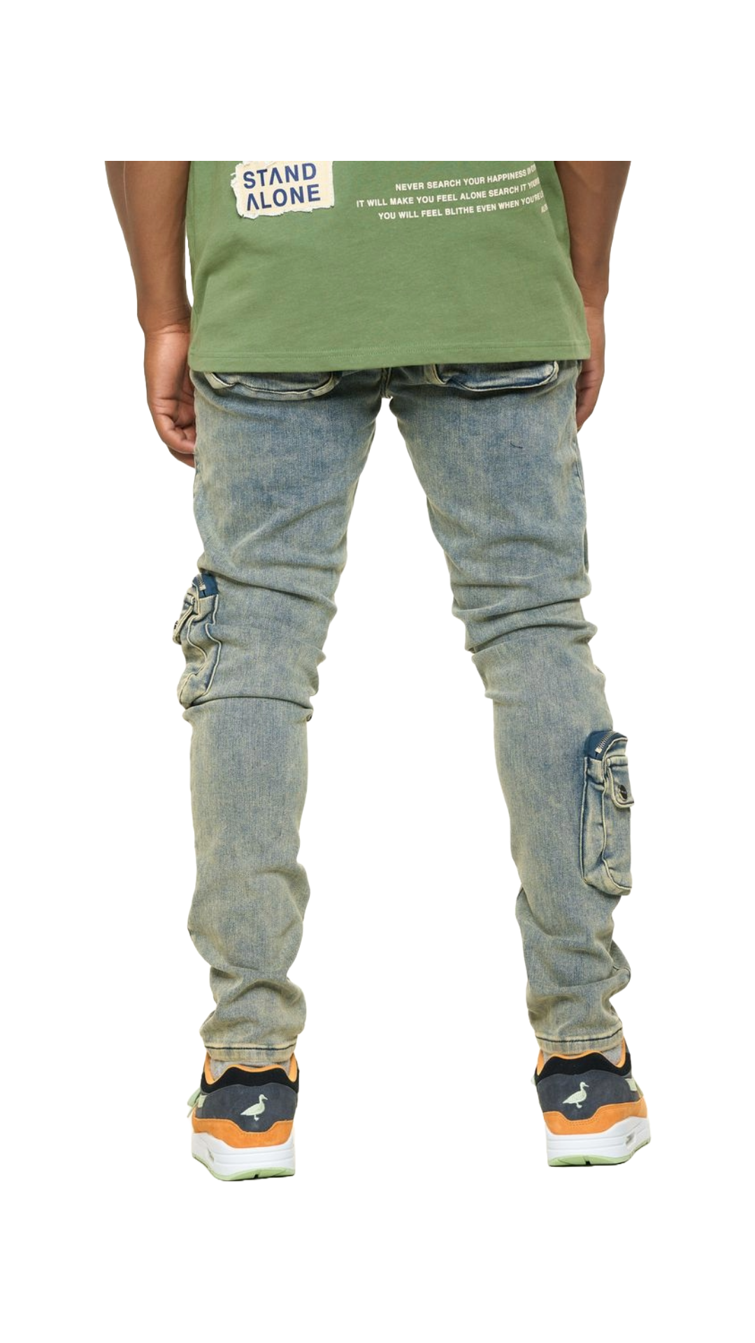 PHEELINGS "LUCID DREAMS" SAND CARGO SKINNY DENIM