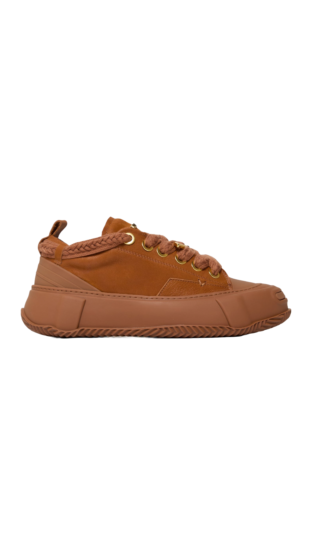 VALABASAS "VISION" CAMEL LEATHER LOW TOP