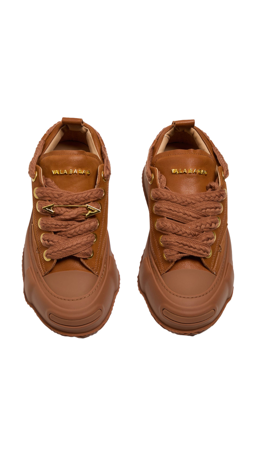 VALABASAS "VISION" CAMEL LEATHER LOW TOP