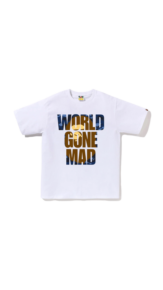 BAPE WGM APE HEAD OVERLAP TEE (WHITE)