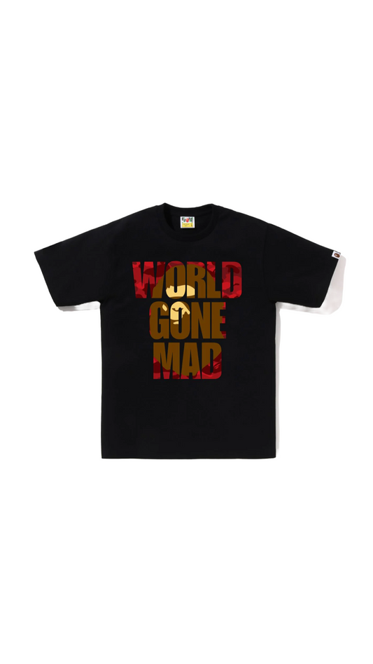 BAPE WGM APE HEAD OVERLAP TEE (BLACK)