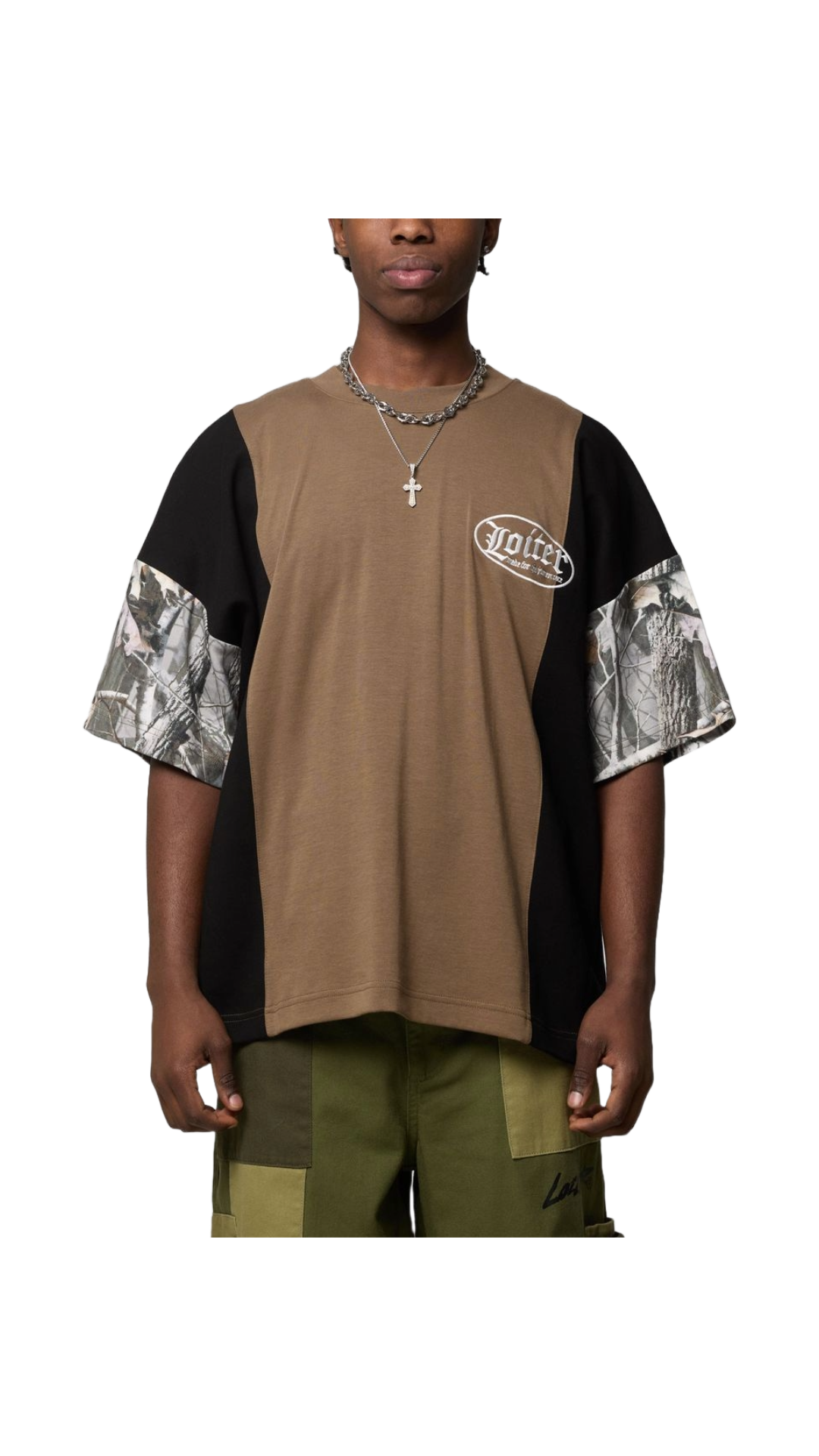 LOITER SPLINTER TEE (WOODLAND CAMO)