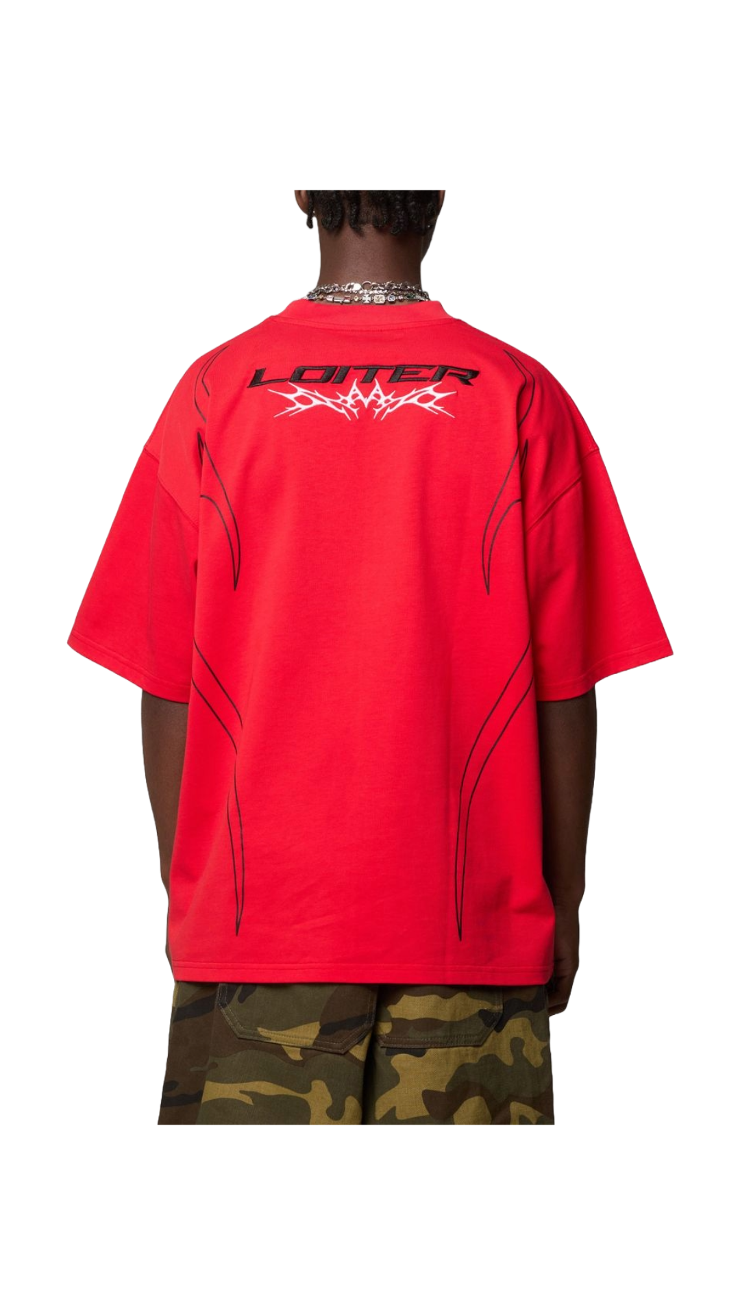 LOITER TRACKSTAR TEE (RED)