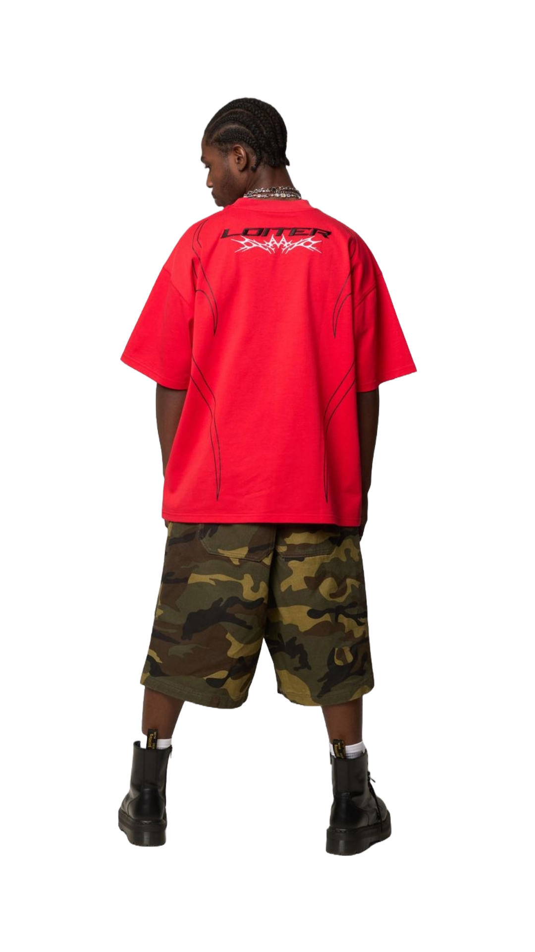 LOITER TRACKSTAR TEE (RED)