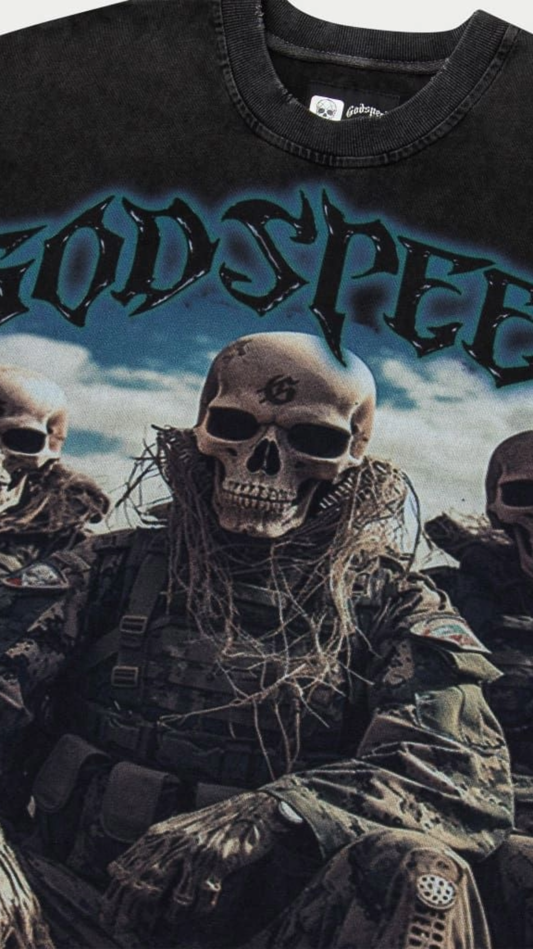 GODSPEED SQUADRON TEE (BLACK WASH)