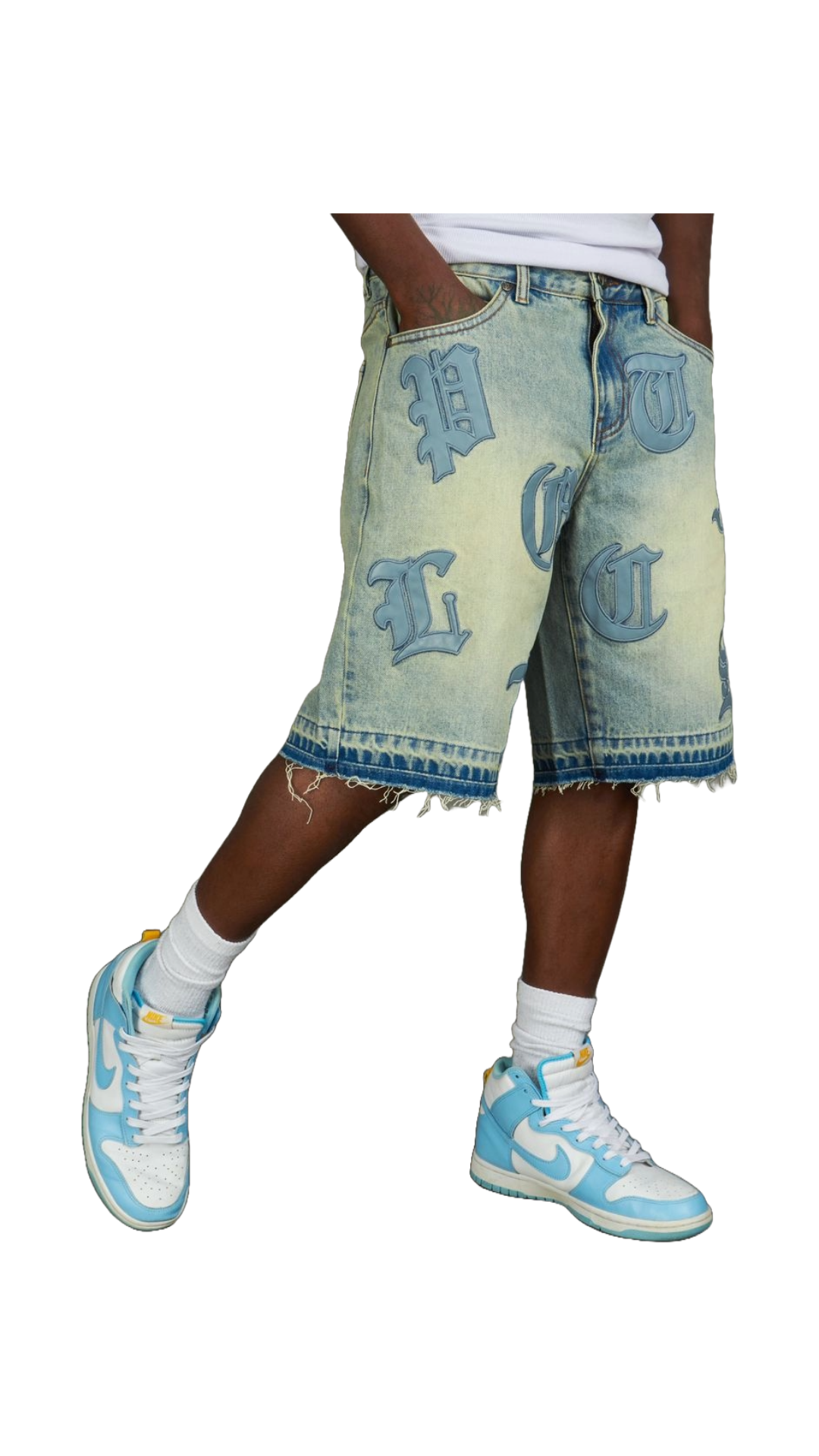POLITICS "BETZ" SHORTS (BLUE WASH)
