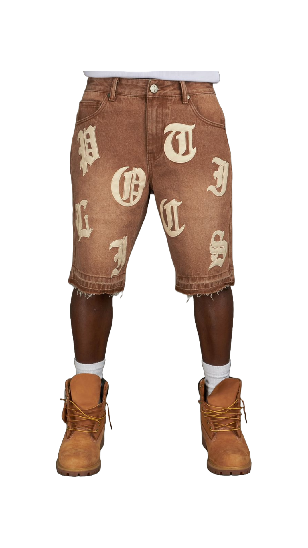 POLITICS "BETZ" SHORTS (BROWN WASH)
