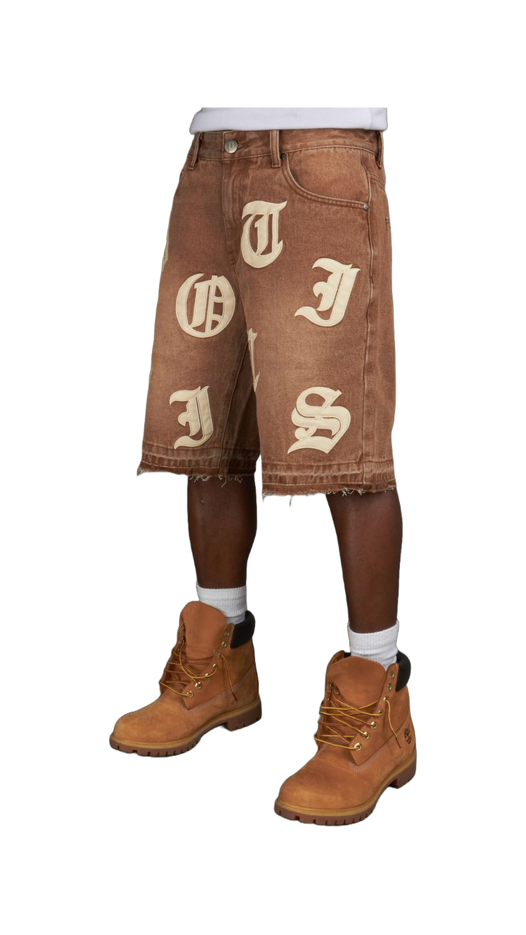 POLITICS "BETZ" SHORTS (BROWN WASH)