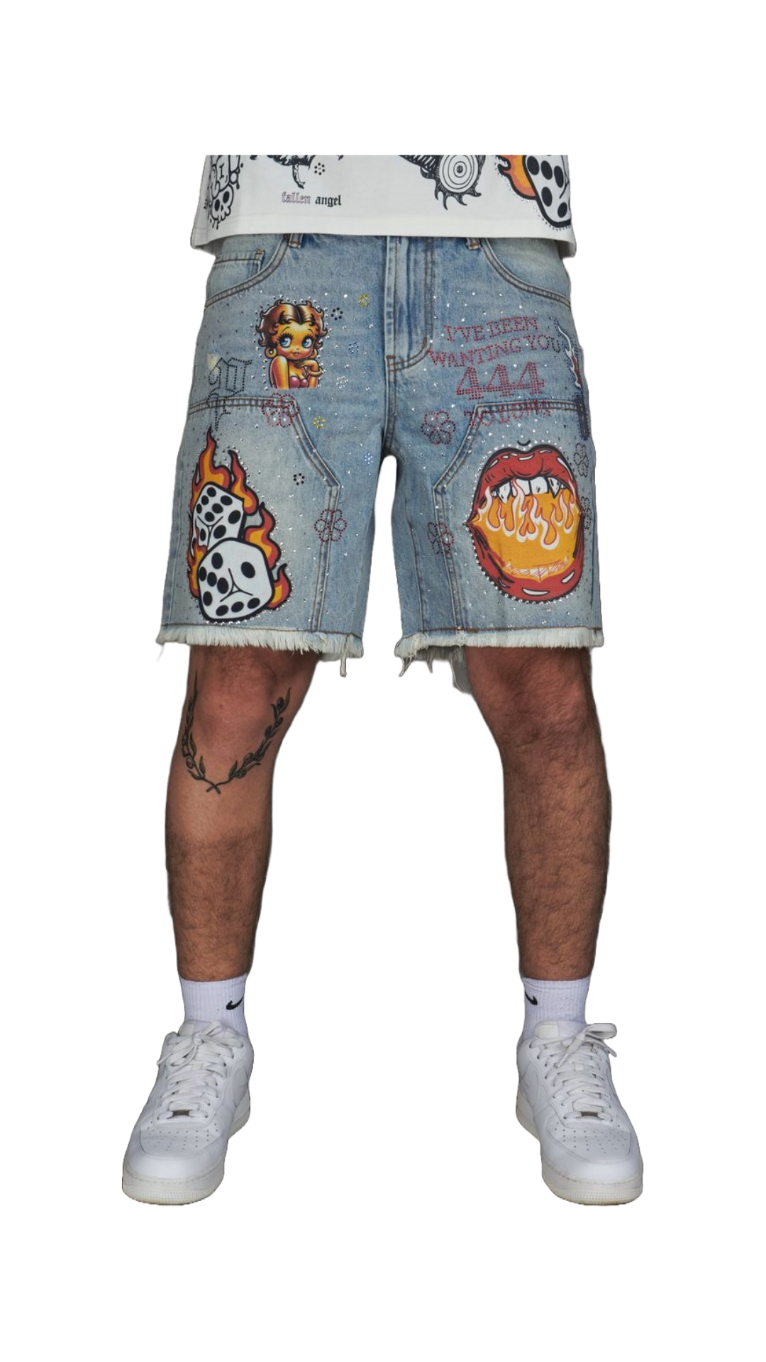 POLITICS "AUSTIN" JORTS (BLUE)