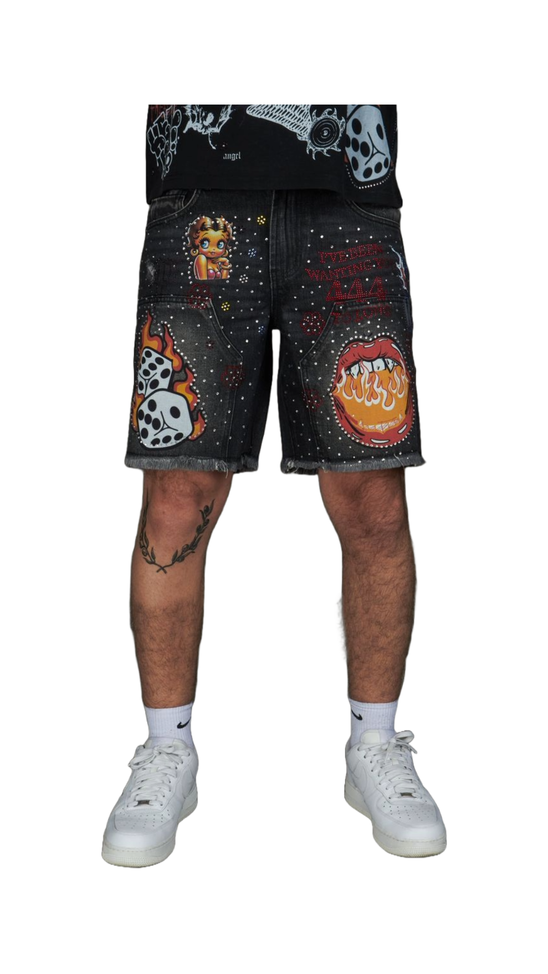 POLITICS "AUSTIN" JORTS (BLACK)