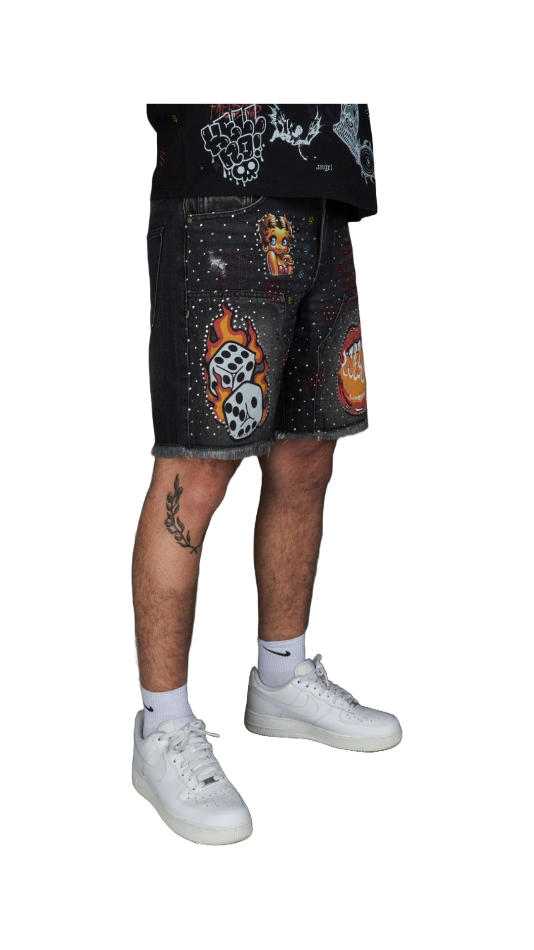 POLITICS "AUSTIN" JORTS (BLACK)