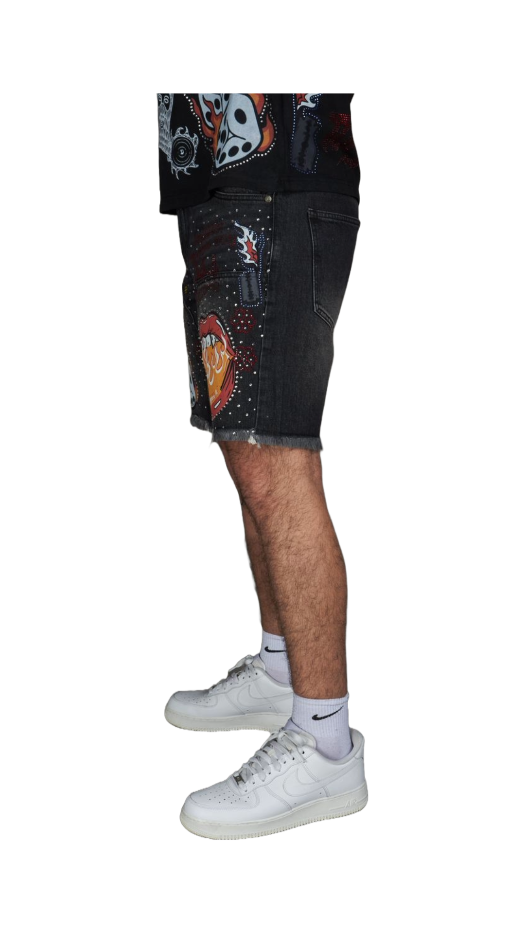 POLITICS "AUSTIN" JORTS (BLACK)