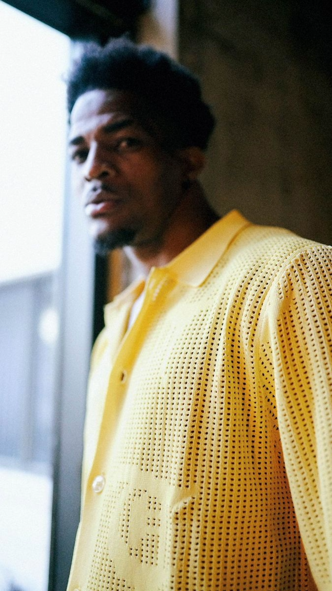 TRNCHS "BAHR" LIGHT YELLOW BUTTON UP