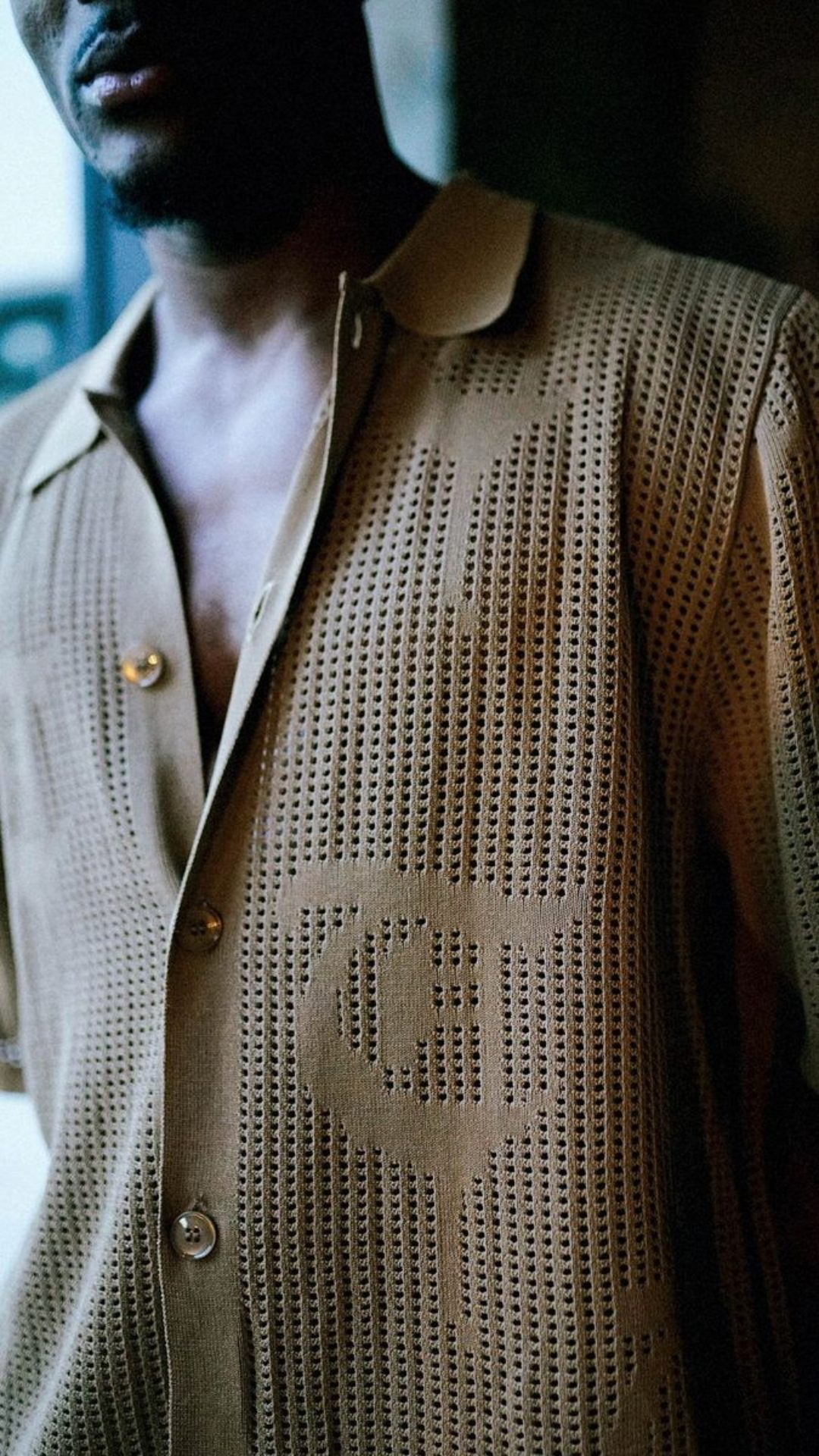 TRNCHS "BAHR" KHAKI BUTTON UP