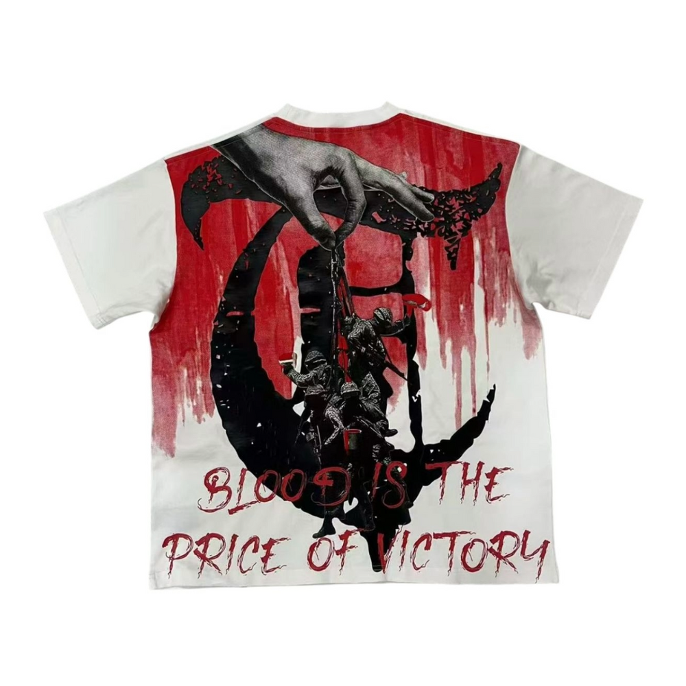TRNCHS "BLOOD" WHITE TEE