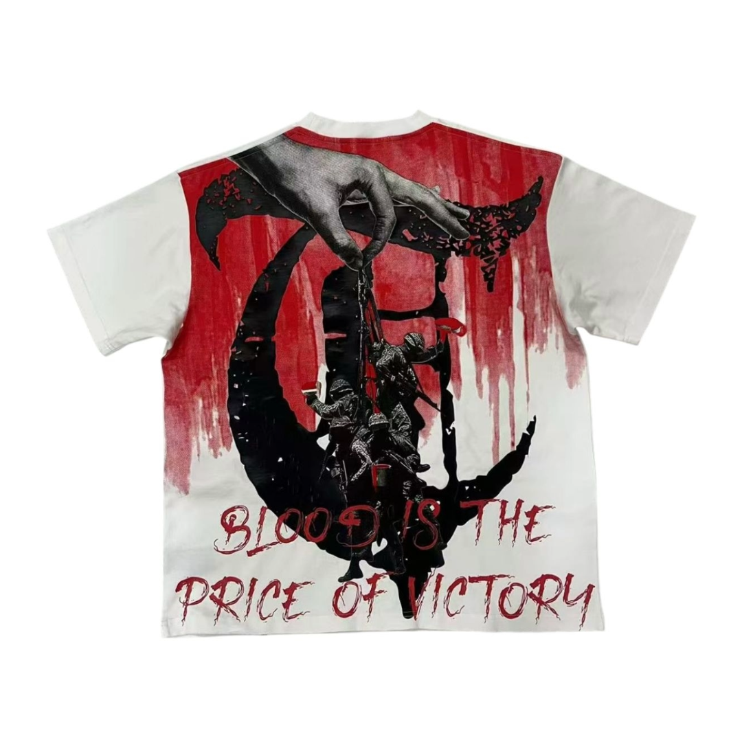 TRNCHS "BLOOD" WHITE TEE